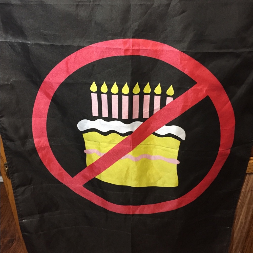 No More Birthdays Banner